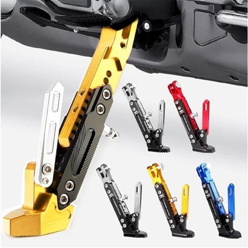 Cavalletto laterale regolabile in metallo per bicicletta da moto cavalletto per moto cavalletto per cavalletto supporto per parcheggio accessori per moto