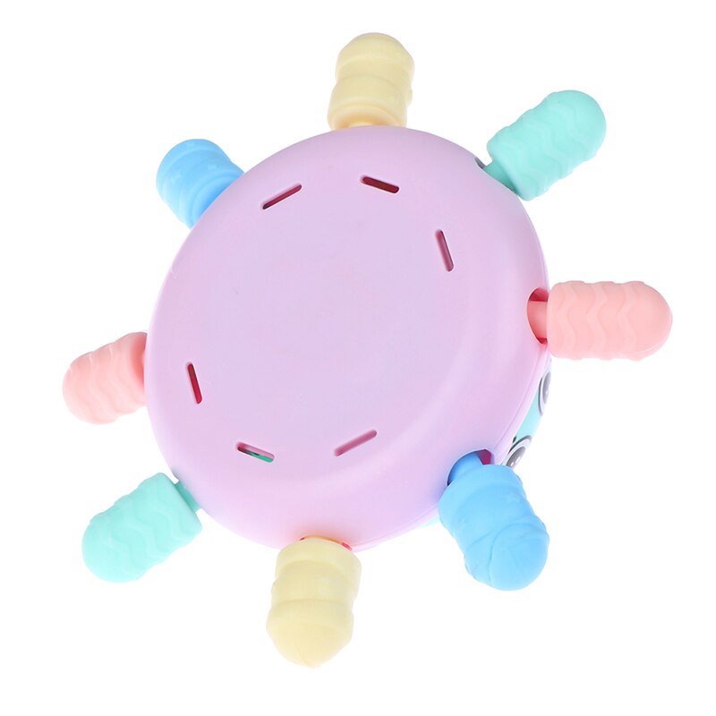 Kawaii Zachte Piep Octopus Veiligheid Bijtring Molaire Baby Speelgoed Kids Funny Game