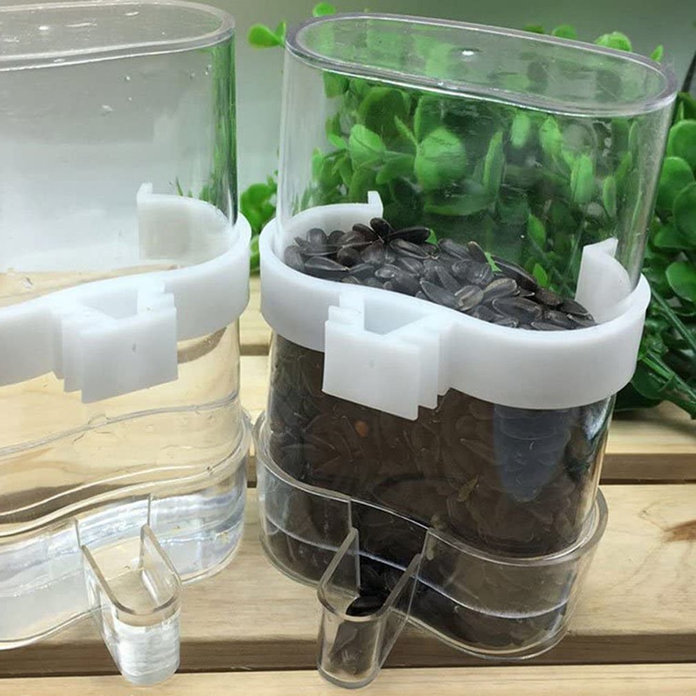 Myna Automatic Bird Feeder Automatic Bird Seed Feeder Water Dispenser For Parakeets Parrots Cockatoos