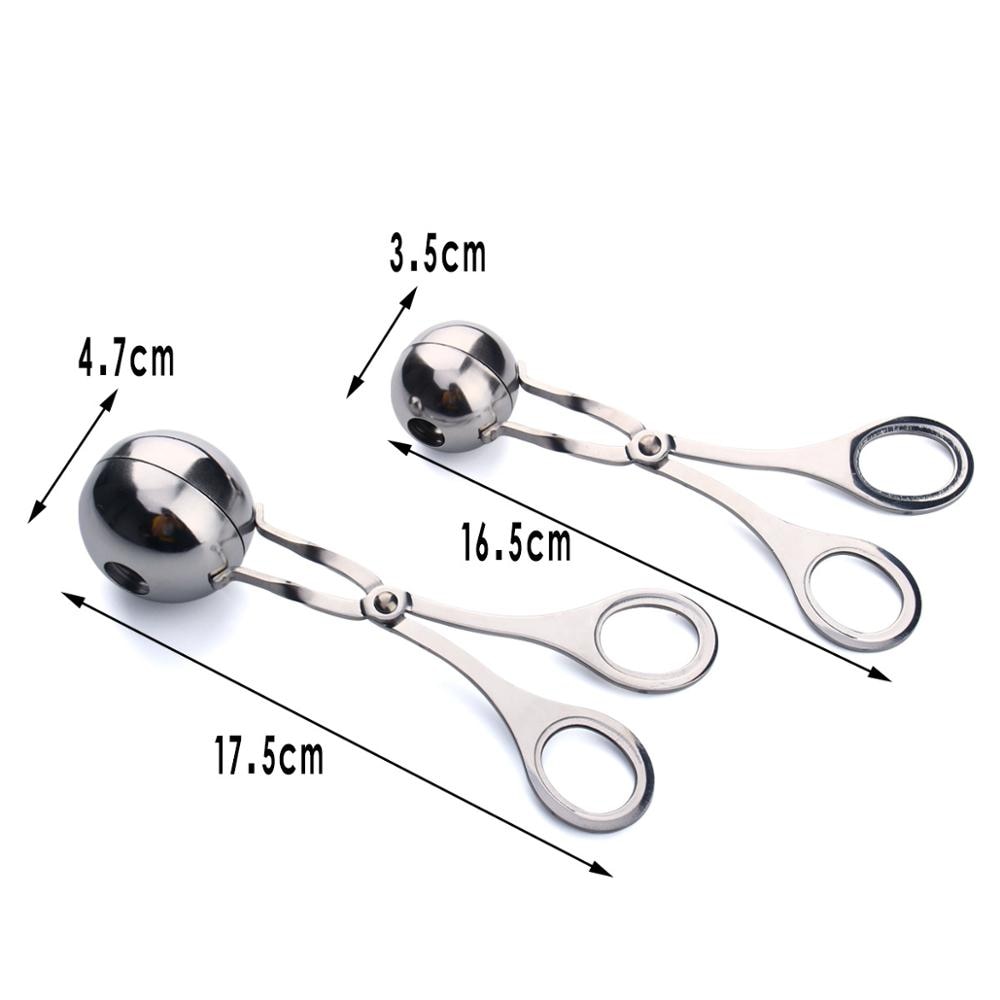 304 Stainless Steel Pill Maker Meatball Clip Meatball Sub-Pill Maker Round Ball Rice Roll For Making Maker Fish Ball Clip
