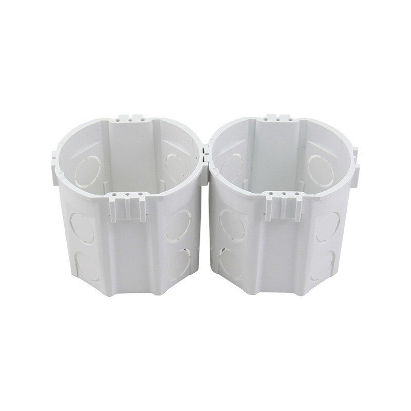 1 pc Eu Standard Wall Round Mounting Box Internal Cassette Wiring Box White Back Box For Eu Switch And Socket