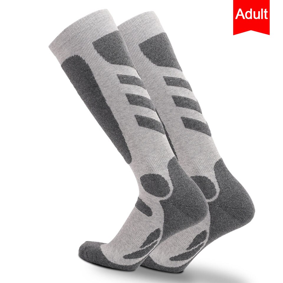 Winter Lange Rohr Ski Socken draussen Sport Bergsteigen Socken Männer Frauen Weiche Verdickt Handtuch Unten Absorbieren Schweiß warm Halten: 04 / XL(43-47)