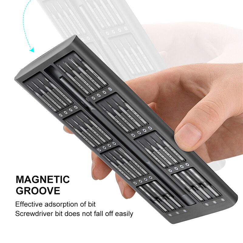 Xiaomi 63 In 1 Screwdriver Set Precision Magnetic Screw Driver Bits Torx Hex Bit Handle Mobile Phone Repair Screwdrive Kit Tools