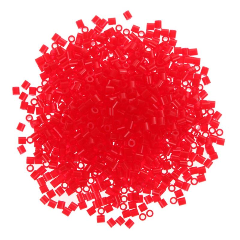 1000 pièces 5mm EVA Hama/Perler perles jouet bricolage fabrication artisanale fusible perle multicolore enfants amusement artisanat jouets: Rouge