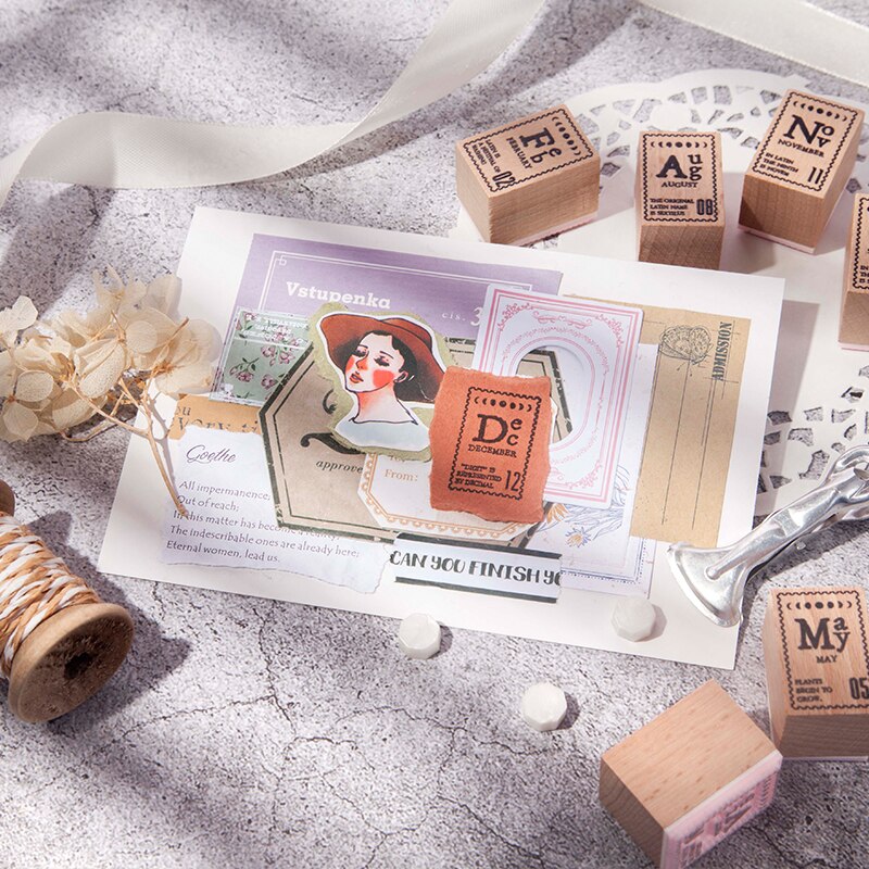 1pakcs/LOT time Planning Bureau series stamp DIY wooden rubber stamps stationery scrapbooking standard stamp