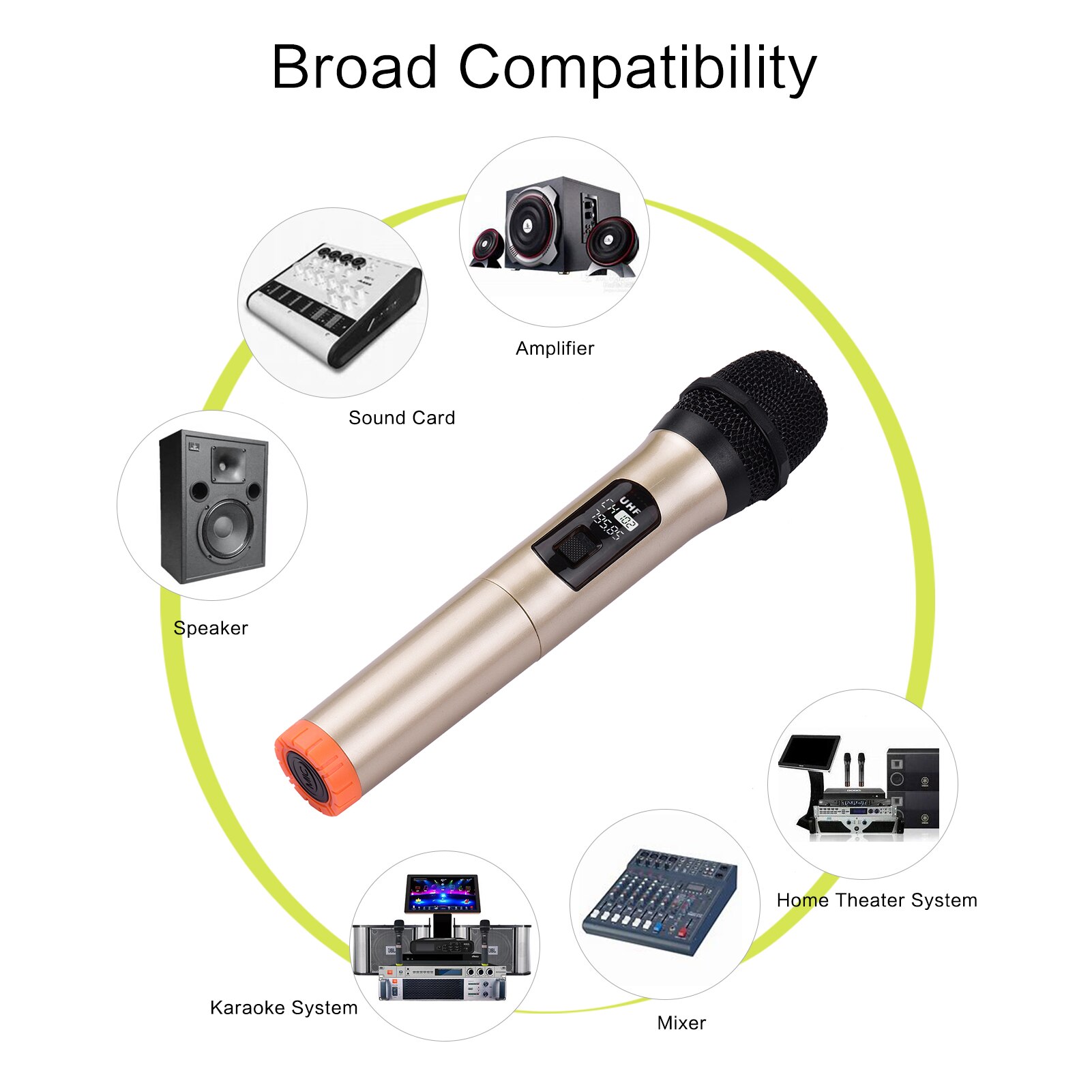 JYX Wireless Microphone, UHF Dynamic Karaoke