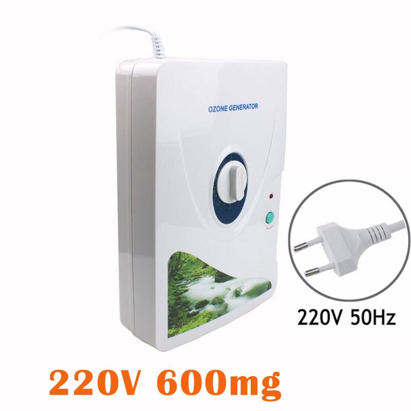 Portable Ozone Generator Air Purifier Multipurpose Ozone Machine Ozonator Ionizer Home Sterilizer with Timer for Water Food Home: EU 220V 50Hz