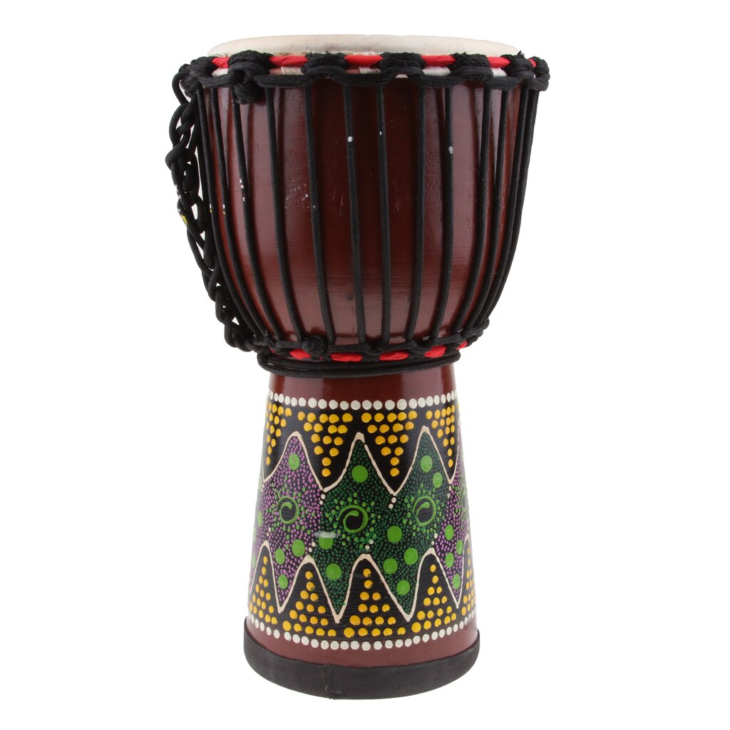 8 cal kolorowe farby Djembe średnio zdobione drewniane styl plemienny bęben Djembe Darbuka + prezenty