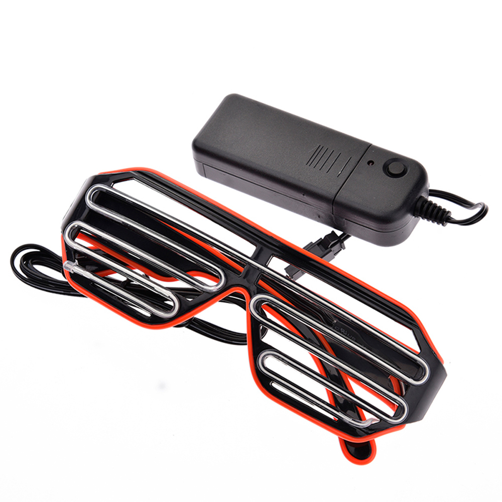 Future Punk Cyber LED lunettes lumineuses néon lueur dans le noir lunettes pour Club Bar fête Disco danse scène atmosphère accessoires