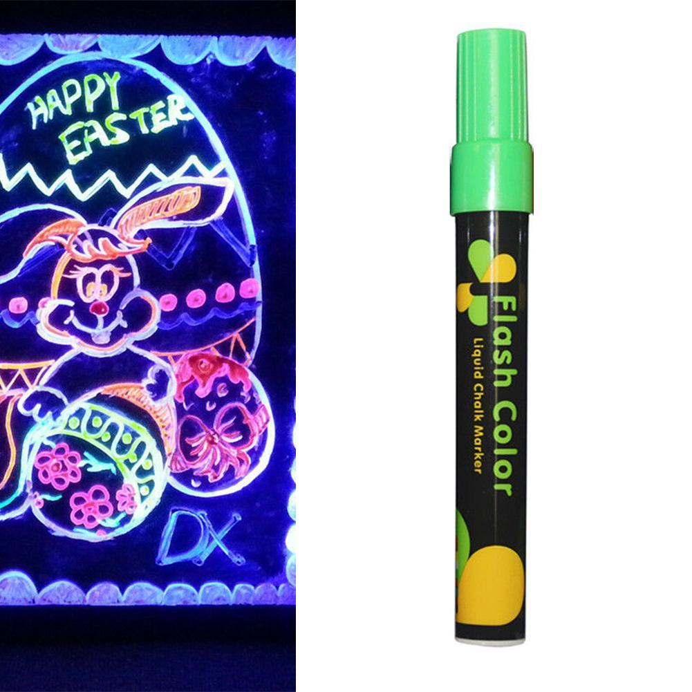 1Stck Neue Kreative Blitz-Farbe Löschbaren Textmarker Für Leuchtstofflampen Platte Stifte Flüssigkeit Kreide Marker Schreibwaren Liefert 2022 Neue