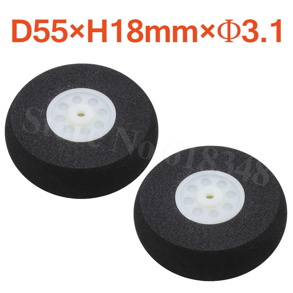 Lichte schuimstaartwielen spons 25mm 30mm 35mm 40mm 45mm 50mm 55mm 60mm voor rc afstandsbediening vliegtuig vervangende onderdelen: Maat 8