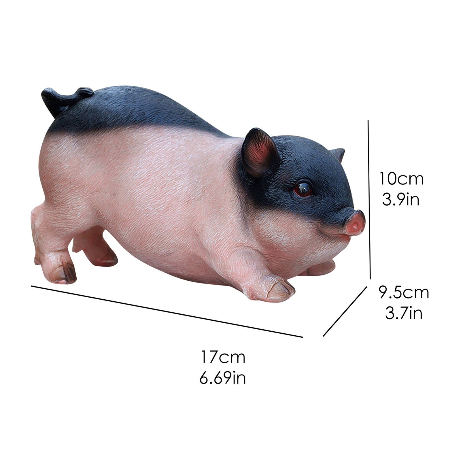 Leuke Varken Decoratie Hars Ambachten Piggy Ornamenten Leuk Varken Bunny Tuin Decor Maakt Een Verschil Voor Uw Tuin Micro Landschap: D