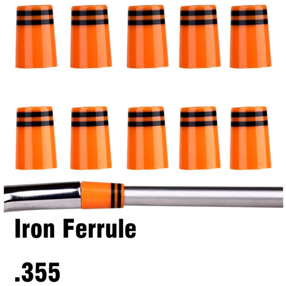 Custom .355 Golf Iron Ferrules with Double silver trim rings for Taper Tip Iron Wedge