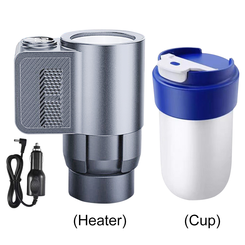 Calentador de bebidas eléctrico 2 en 1 con pantalla Digital de temperatura, taza enfriadora de bebidas con aislamiento para coche, para café, leche y bebidas