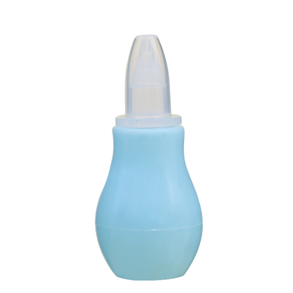 Born Infant Safety Nose Cleaner Vacuum Suction Nasal Aspirator: Blue