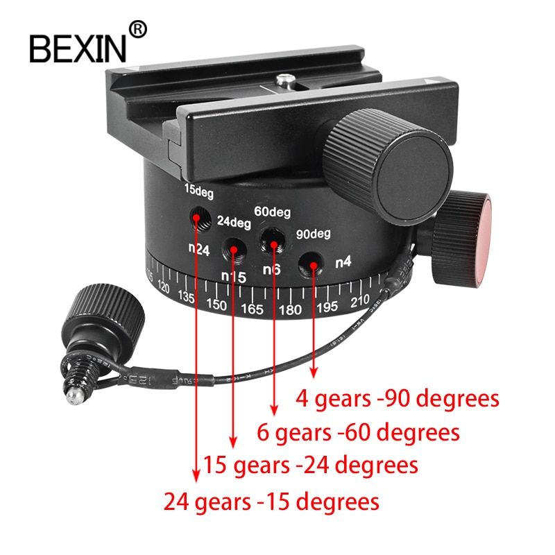 Quick Release Clamp Statief Hoofd Met Knooppunt Index Rotator Gat Panorama Panoramisch Hoofd Blind Spot Schieten Adapter Voor Camera