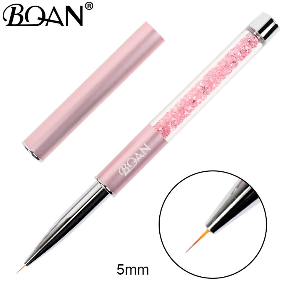 BQAN 7/9/11/12/15mm Nail Brush Line Brush Gel Brush Acrylic Art Brush Drawing Paintingg Pen Tools Manicure Nail Art Brush: 5mm