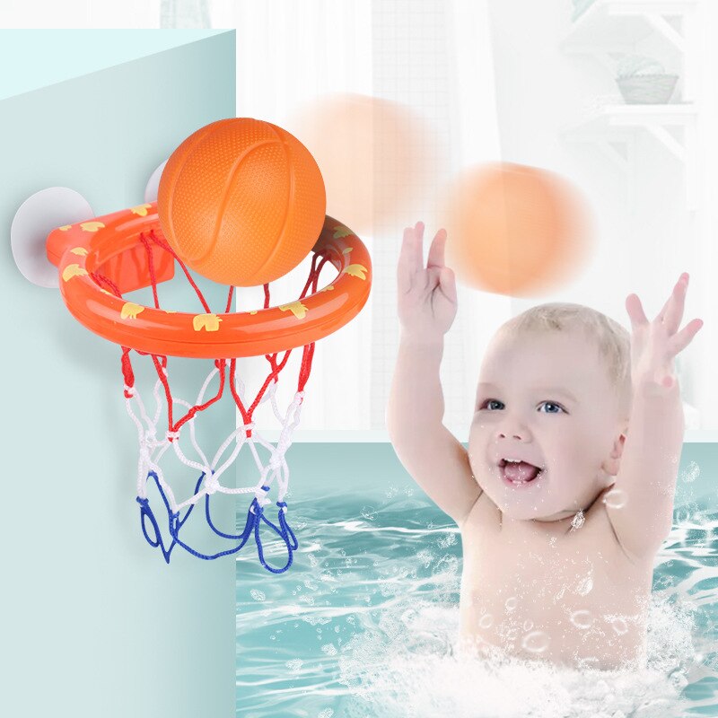 Peuter Bad Speelgoed Baby Kids Schieten Mand Bad Water Play Set Voor Meisje Jongen Met 3 Mini Plastic Basketballen Grappig douche