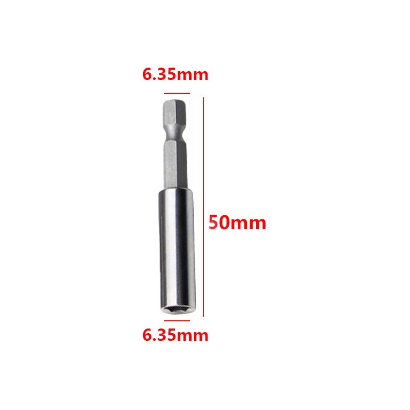 Inner hexagon batten head extension rod Extension Bit Set 1/4" Hex Rod Long Handle Shank Magnetic Screwdriver Bit Hand Tools: 50mm