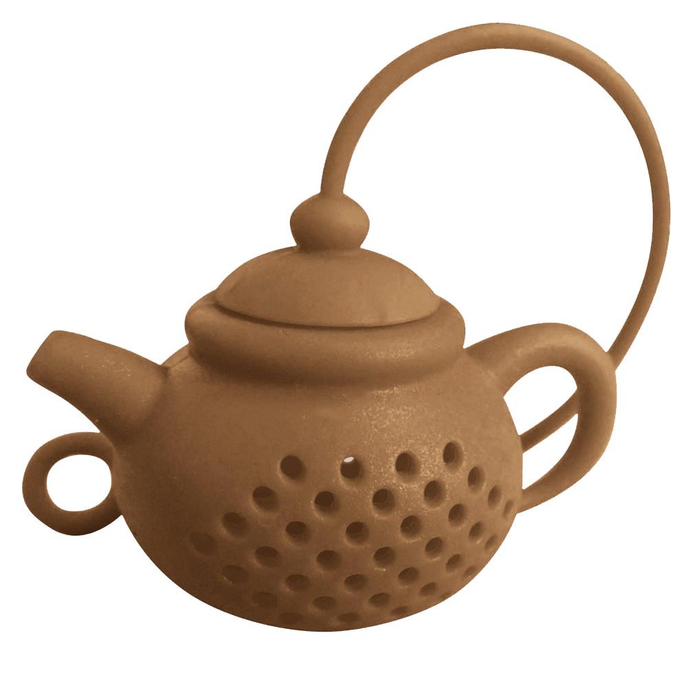 1Stck Kreative Teekanne-bilden Tee-ei Sieb Silikon Tee Tasche Blatt Filter Diffusor Teegeschirr Teekanne Zubehör Küche Gerät: Kaffee