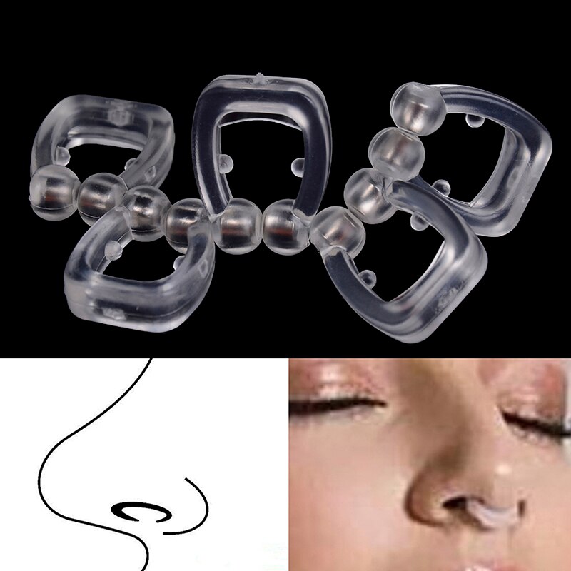 2/5 stk silikone magnetisk anti snorke stop snorken næse klip sove bakke sovemiddel apnø vagt nat enhed