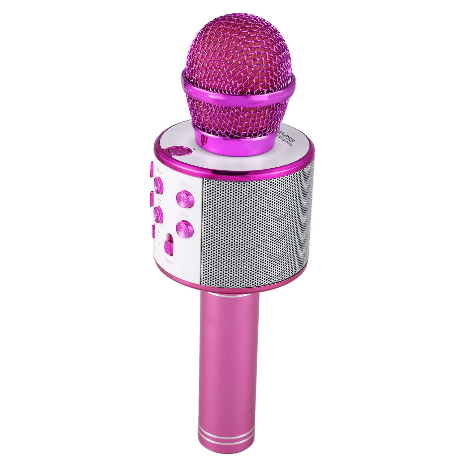 Draadloze Karaoke Microfoon Draagbare Bluetooth Mini Home Ktv Voor Muziek Spelen En Zingen Speaker Speler Selfie Telefoon Pc: Purple