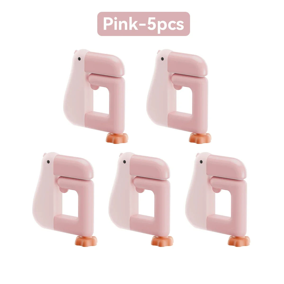 1/5pc háčiky thinking duck na stôl, prenosné, dierovacie, bez dierovača, háčik na batoh, multifunkčný bočný držiak, háčik na kabelku, domáci, študentský a kancelársky: Tmavošedá