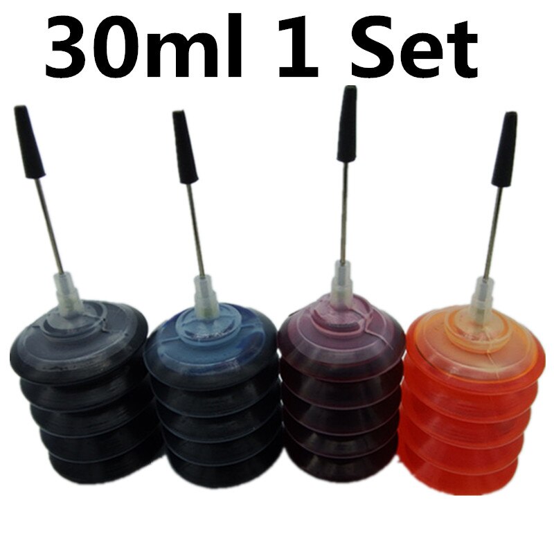 Universele Zwarte Dye Inkt Voor Epson Printers Premium Zwarte Inkt Voor Epson Alle Printer Ciss Gebotteld Inkt Refill Kit: 30ML 1 Set