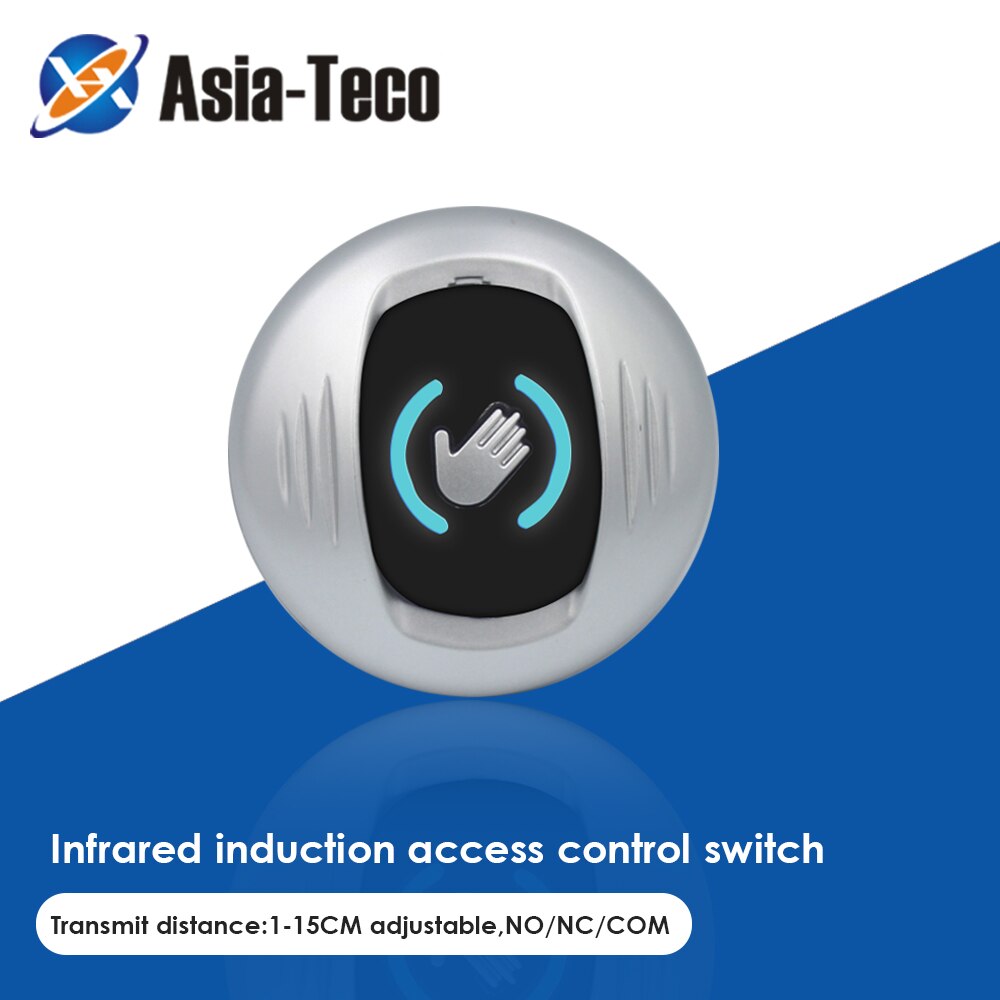 Circular Touchless Door Release Switch IR Contactless Infrared No Touch Exit Button Access Control Automatic Door Button 12V-36V