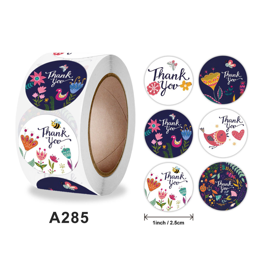 500pcs Order Sealing Sticker Labels With Thank You Love For Hand Make Business Take Out Food Xmas Year Decoration