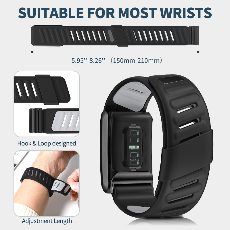 Sport Wristband Adjustable Silicone Breathable Super Soft Strap Replacement Bands for Whoop 4.0 Heart Rate Monitor