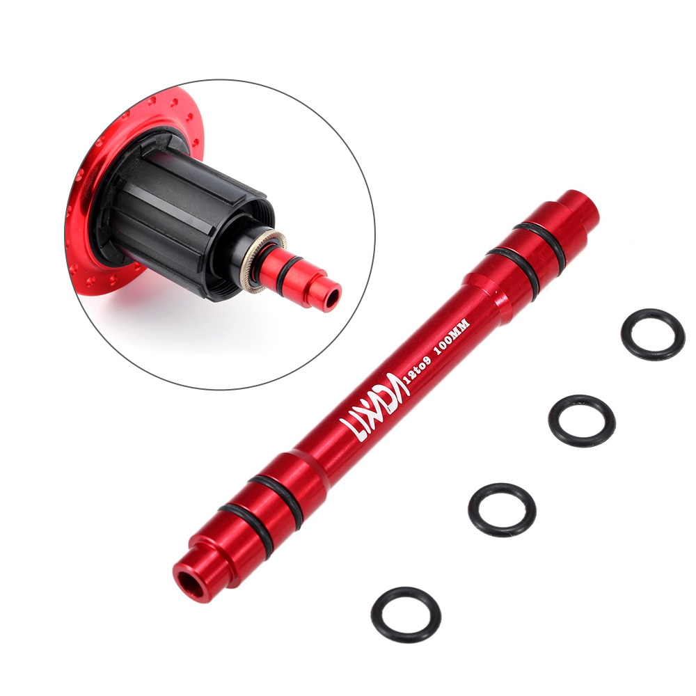 Lixada pyörän napa polkupyörä 12mm to 9mm qr sovitin mtb pyörän läpi akseli napa pikavapautus 142/148mm polkupyörän pyörän napa adapteri
