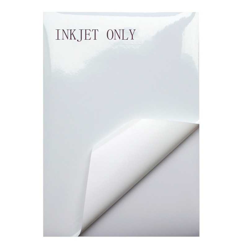 Special Layer A4 Blank Glossy Vinyl Sticker Label Synthetic Paper for INKJET Printer