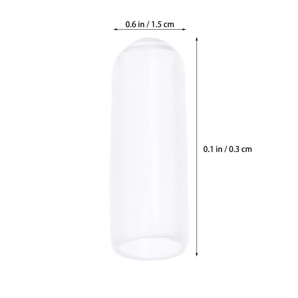 200Pcs Vaatwasser Rack Cap Duurzaam Mini Flexibele Vervanging Transparante Beschermende Cap Ronde End Cap Tip Tine Cover Voor Plank