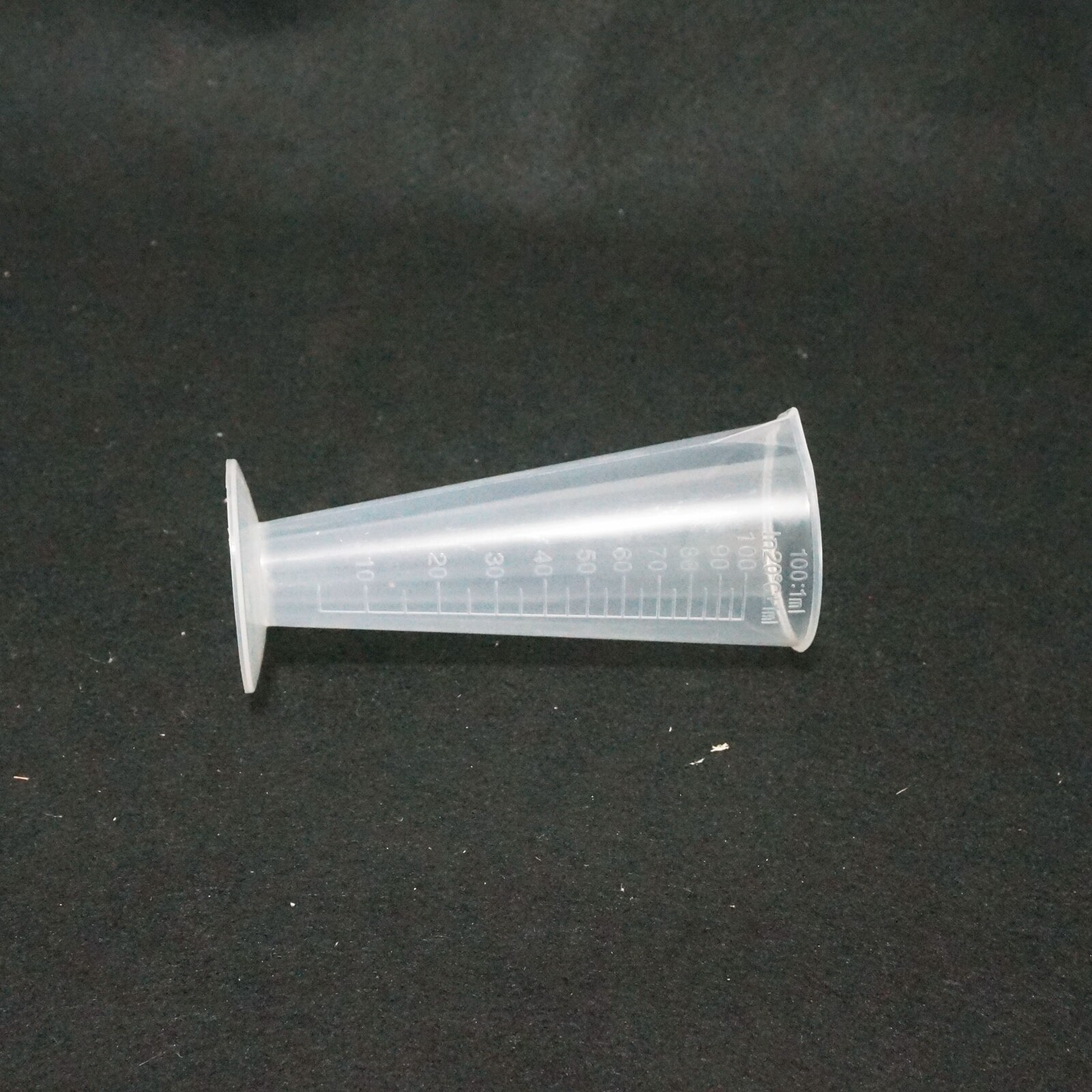 100ml Plastic Polypropylene PP Measuring Cone Taper Beaker Laboratory Kitchen With Spout