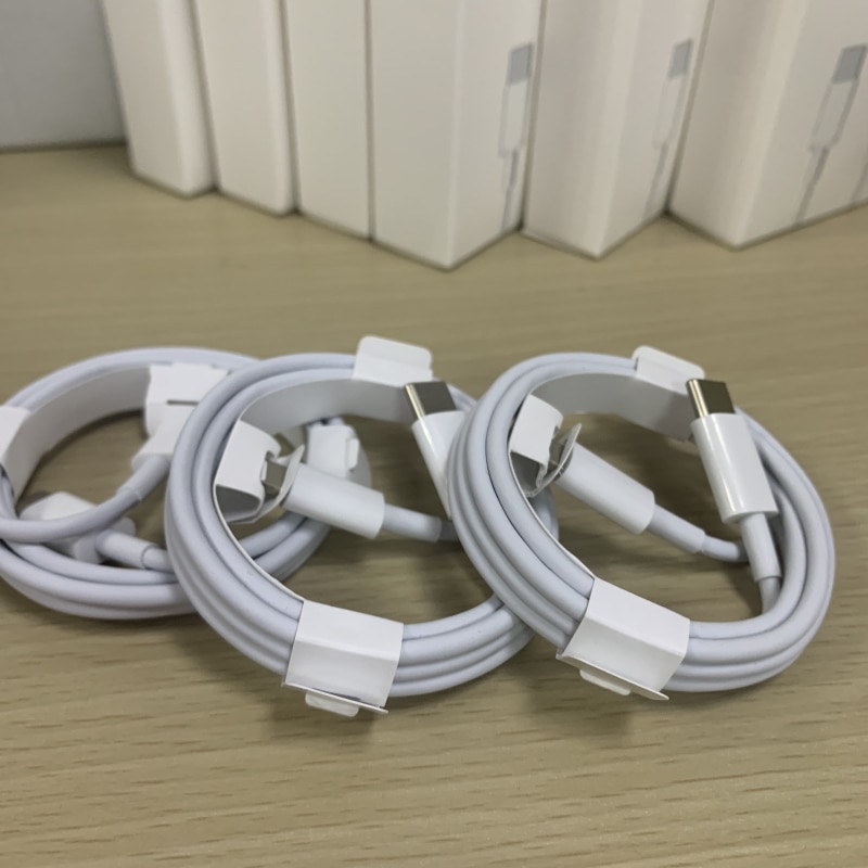 Hurtiglader pd lader eu oss plugg 18w 20w lader med usb c kabel 1m har detaljemballasje til iphone 12 pro max 11 pro