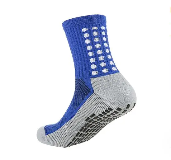 Heren Voetbal Sokken Sport Fietsen Grip Sokken Anti Slip Antislip Grip Pads voor Voetbal Basketbal Voetbaluitrusting: Zilver