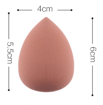Puff cosmético en polvo para mujer, base de maquillaje esponja, belleza para maquillaje, herramientas y accesorios, forma de gota de agua, 1 ud.: Brown-SD