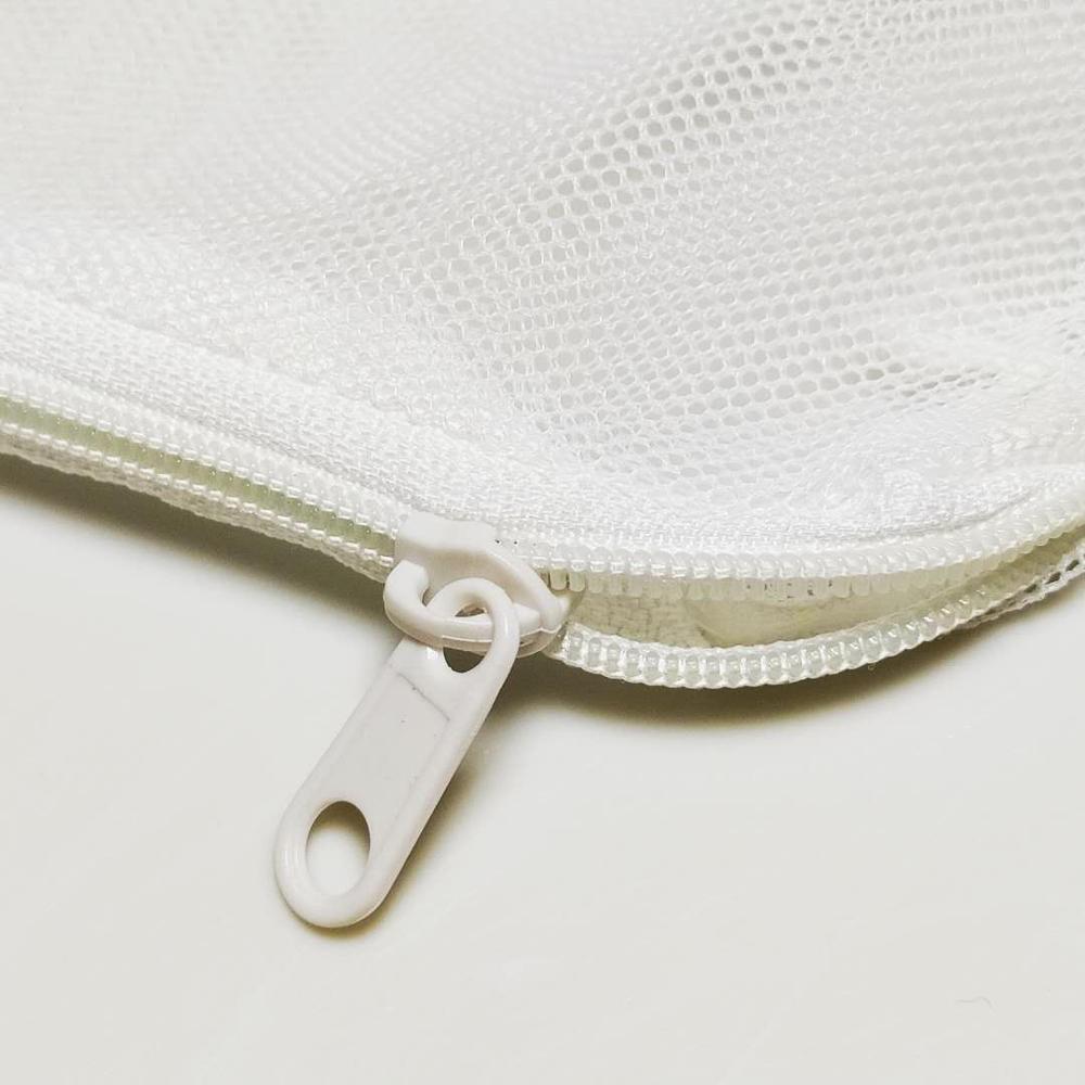 5 PCS Polyester Filter Mesh Net Bag Aquarium Fish Tank Pond Media Zip Zipper White