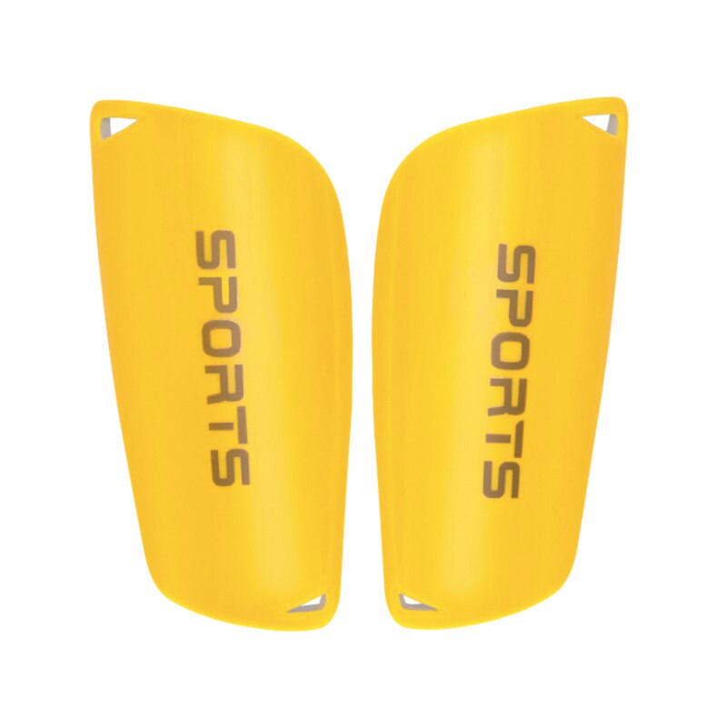 Thickened Strength Plastic Guard Plate Comfortable Protection Adult Children Football Leg Protector: Yellow / S