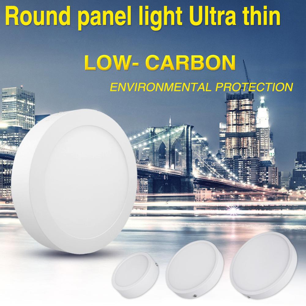6-24W Ronde Led-paneel Lamp Opbouw Plafond Lamp Keuken Badkamer Downlight Cool/Warm Wit Ac 85-265 Home/Commerciële