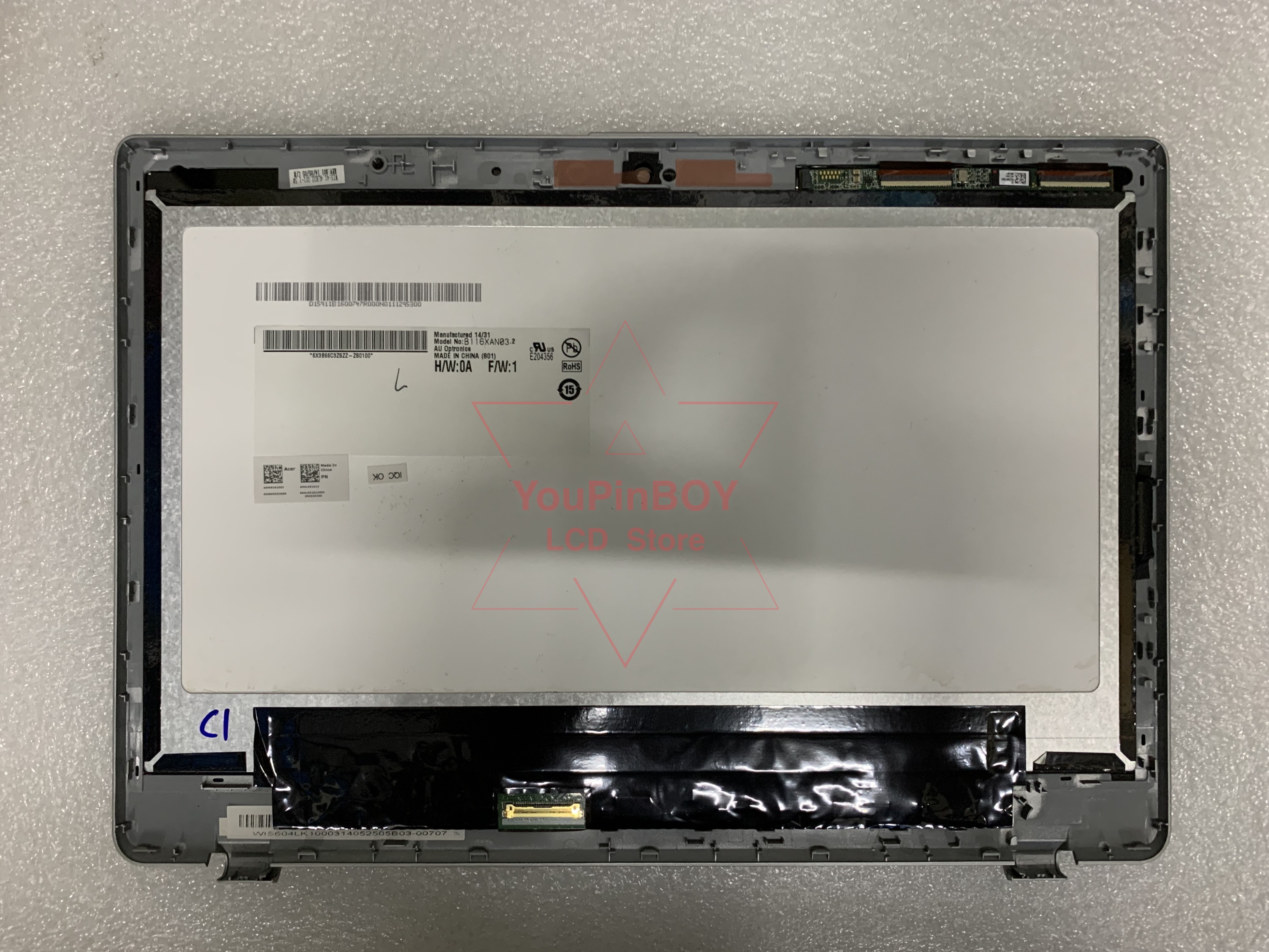 11,6 "de Acer Aspire V5-122 V5-122P V5-132P pantalla LCD pantalla táctil digitalizador matriz de vidrio de montaje de Panel B116XAN03.2 MS2377