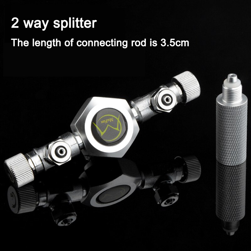 Stainless Steel Multi Way Aquarium CO2 Splitter Distributor Check Valve Solenoid Valve CO2 Regulator Fish Tank Accessories: 2 way