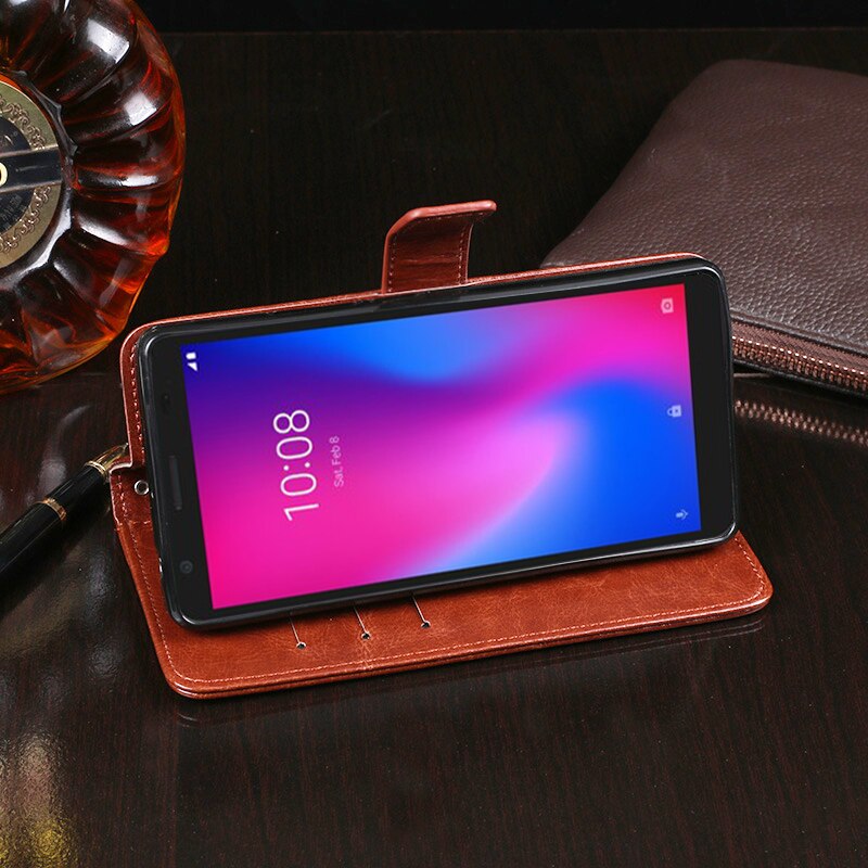 Funda abatible de cuero para ZTE Blade A3 , funda de negocios, funda de teléfono para ZTE Blade A3 , accesorios