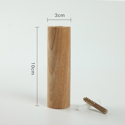 Houten wandhanger houten wand kapstokhaken kledinghanger wandorganizer hangers kledinghanger huisdecoratie: 1 stuk as 10cm