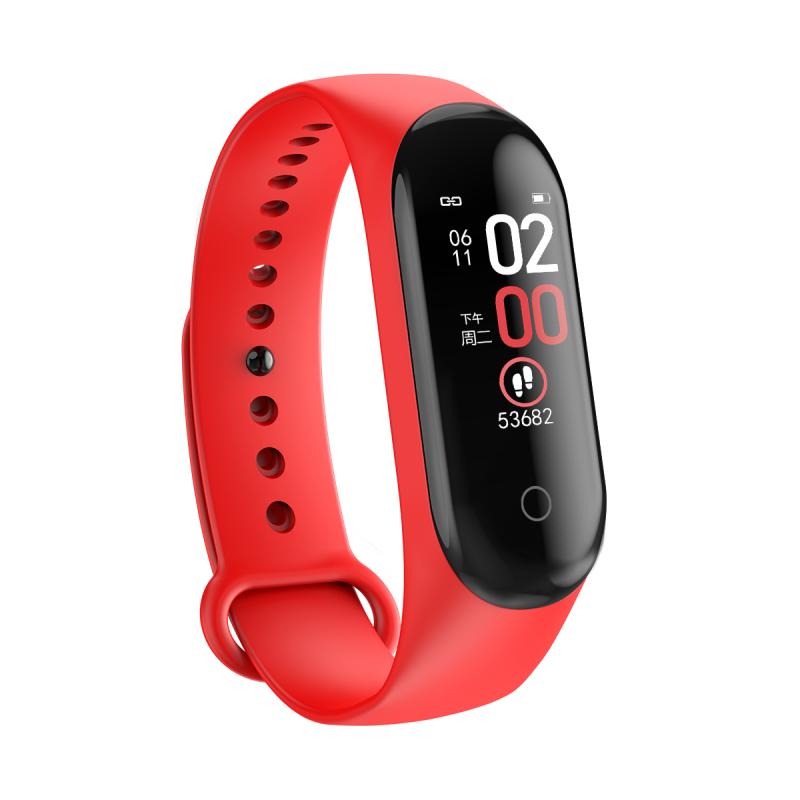 M4 Color Smart Band Smart Bracelet Watch Sports Pedometer Blood Pressure Heart Rates Smartband Health Wristbands Fitness Tracker