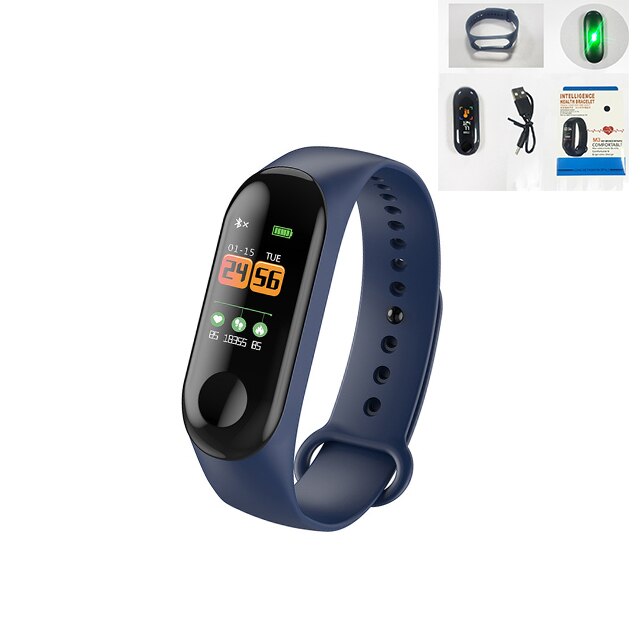 M3 Smartband Wasserdichte Sport Armband Fitness Tracker Nachrichten Erinnerung Smart Armband Farbe Bildschirm Für Männer Frauen Smart Band