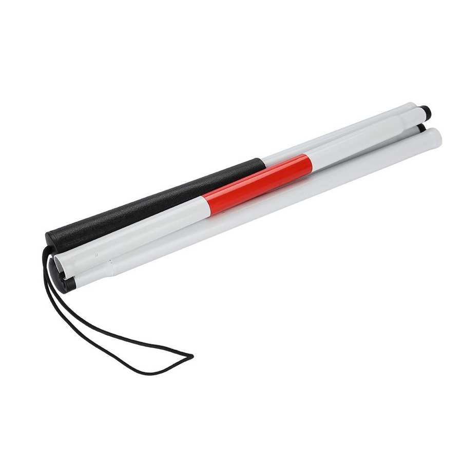 Krykke spadserstok sammenfoldelig reflekterende stok krykke bærbar anti-chok guide spadserestok blinde mennesker til seniorer
