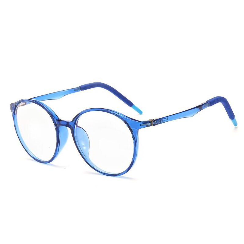 Ggovo Kinderen Anti Blauwe Glazen Meisje Computer Blauw Licht Eyewear Meisje Platte Spiegel Oculos De Sol kid Bril: dark blue