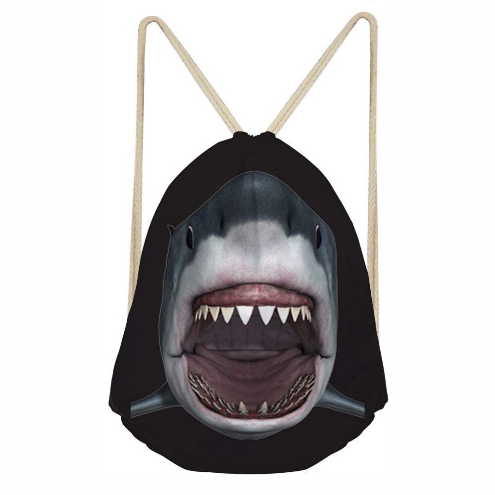 Dessiner chaîne sac cordon sac à dos sacs sport Cinch sac chaîne sac à dos sacs de rangement pour salle de sport voyage Cool loup 3D imprimé: 3185Z3